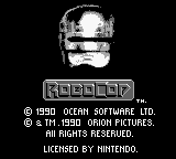 RoboCop (Japan) Title Screen